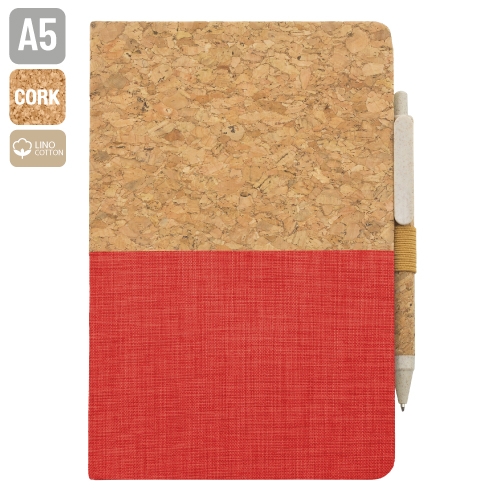 LIBRETA ECOLOGICA "NATUR" ROJO