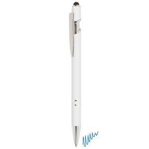 BOLIGRAFO METALICO CON TOUCH "ATLANTA" BLANCO