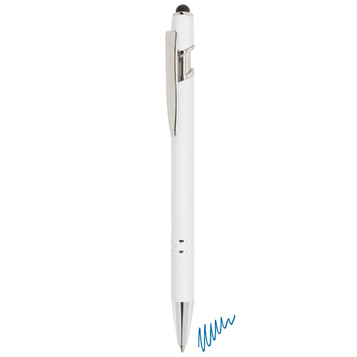 BOLIGRAFO METALICO CON TOUCH "ATLANTA" BLANCO