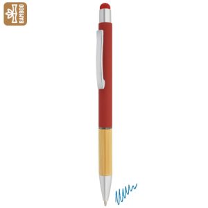 BOLIGRAFO BAMBU "YUYI" ROJO