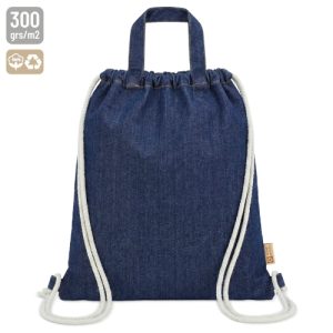 BOLSA MOCHILA DE ALGODÓN RECICLADO "AGRA" DENIM