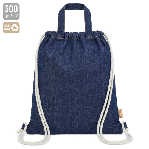 BOLSA MOCHILA DE ALGODÓN RECICLADO "AGRA" DENIM