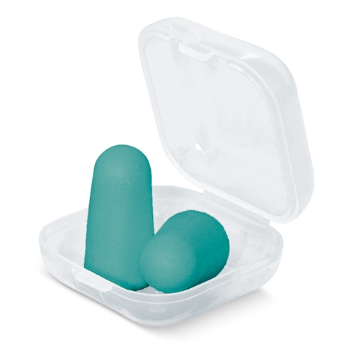 TAPONES PARA OIDOS EN CAJA DE PLASTICO "HARNIS" VERDE