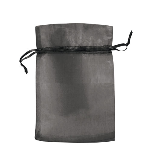 BOLSA REGALO ORGANZA 15*10 CM NEGRO