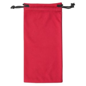 FUNDA MICROFIBRA LIMPIADORA DE GAFAS "SABRINA" ROJO