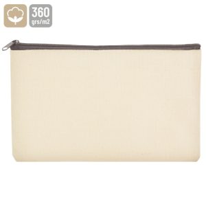 NECESER DE ALGODÓN CANVAS "CHIRRI"  MARRÓN