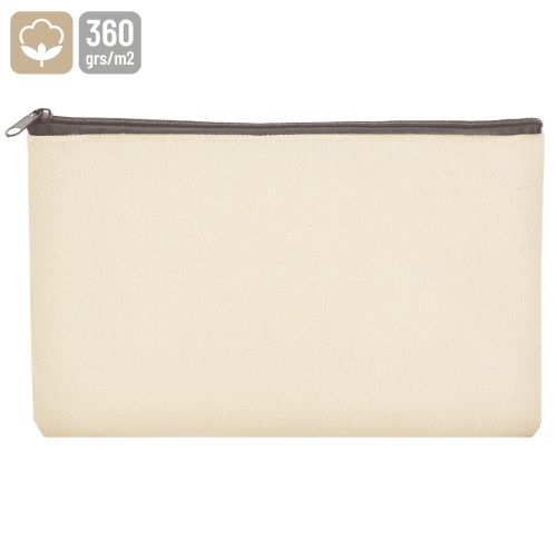 NECESER DE ALGODÓN CANVAS "CHIRRI"  MARRÓN