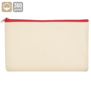 NECESER DE ALGODÓN CANVAS "CHIRRI" ROJO
