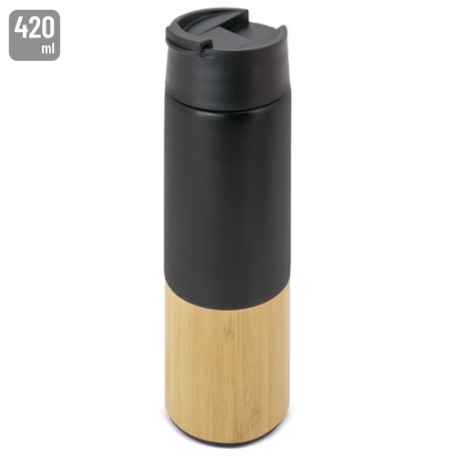 VASO TERMO DOBLE PARED "RAUL" NEGRO