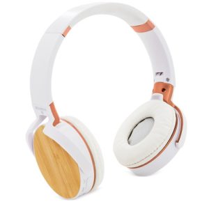 AURICULARES DE BAMBÚ "MAVERICK" BLANCO