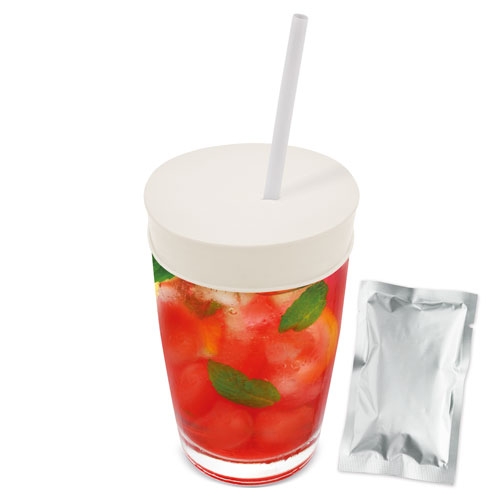 CUBRE VASOS LATEX "FRESHER" PLATA