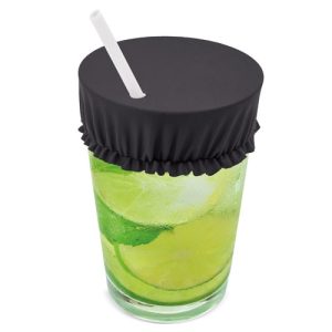 CUBRE VASOS DE TELA "FRESH" NEGRO