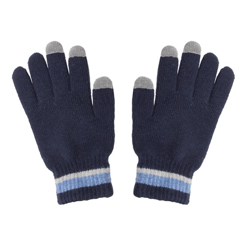 GUANTES TOUCH SCREEN "CANADÁ" MARINO/GRIS