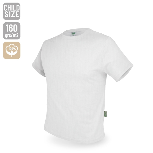 10333-2-3-BL-500x500-1.jpg CAMISETA DE ALGODÓN 160G ADULTO Y NIÑO "NATUR" BLANCO 2/3