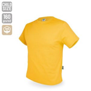 CAMISETA DE ALGODÓN 160G "NATUR" AMARILLO 4/6