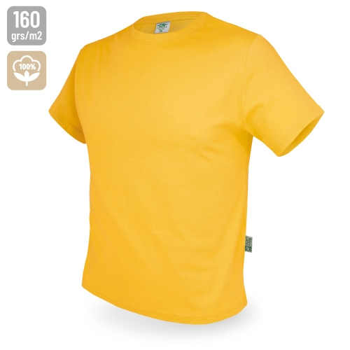 CAMISETA DE ALGODÓN 160G "NATUR" AMARILLO XS