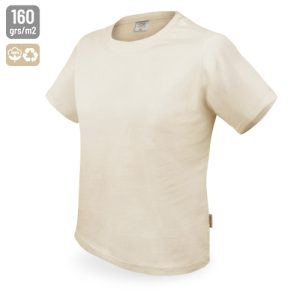 CAMISETA DE ALGODÓN 160G "RECYCLED" CREMA M