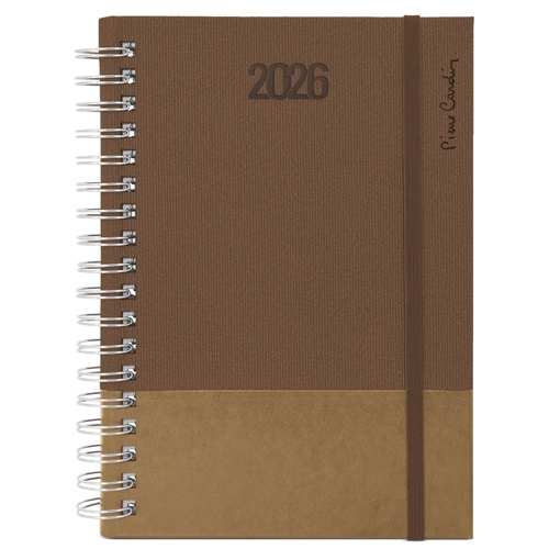 AGENDA ANILLA P.CARDIN "AMBERES" DÍA/PÁGINA MARRÓN