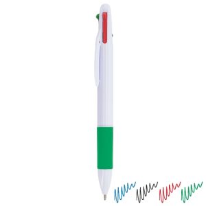 BOLIGRAFO 4 COLORES "KARIZ" VERDE