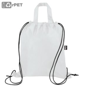 BOLSA MOCHILA RPET "CAROT" BLANCO