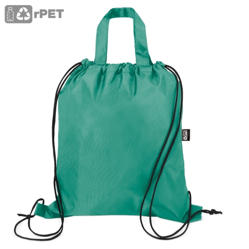 BOLSA MOCHILA RPET "CAROT" TURQUESA