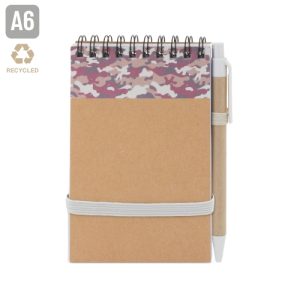 BLOC DE NOTAS A6 "SAFARI" BURDEOS