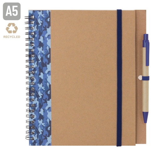 CUADERNO A5 "SAFARI" AZUL