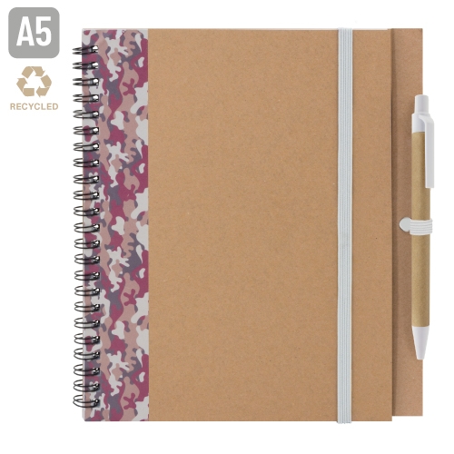 CUADERNO A5 "SAFARI" BURDEOS