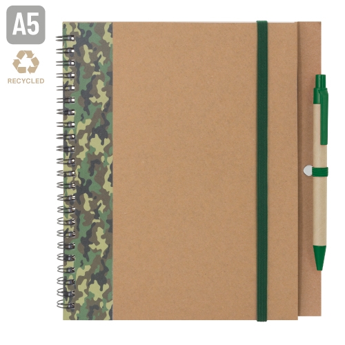 CUADERNO A5 "SAFARI" VERDE