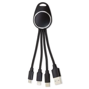 CARGADOR DE LUZ LED 3 EN 1 "TECHNO"