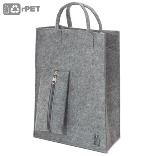 BOLSA DE FIELTRO RPET "SANDORY" GRIS