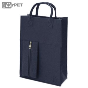 BOLSA DE FIELTRO RPET "SANDORY" MARINO