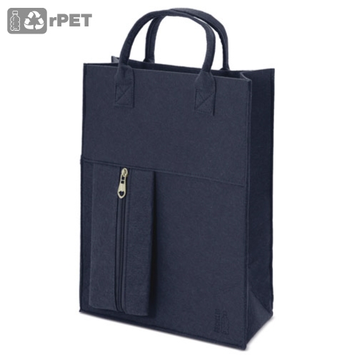 BOLSA DE FIELTRO RPET "SANDORY" MARINO