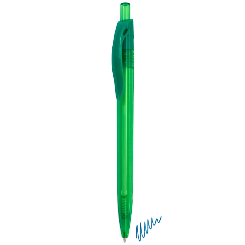 BOLIGRAFO TRANSPARENTE "DAX" VERDE