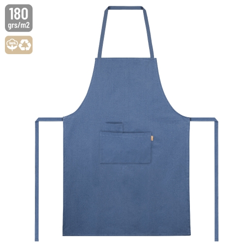 DELANTAL ALGODÓN RECICLADO 180 G"MITCHEL" MARINO
