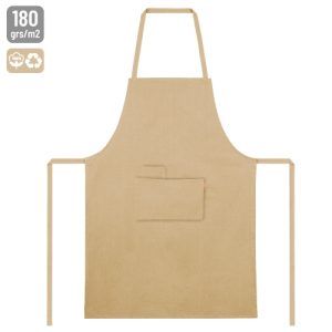 DELANTAL ALGODÓN RECICLADO 180 G"MITCHEL" MARRÓN
