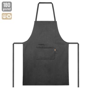DELANTAL ALGODÓN RECICLADO 180 G"MITCHEL" PLOMO