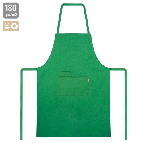 DELANTAL ALGODÓN RECICLADO 180 G"MITCHEL" VERDE