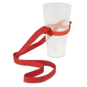LANYARD PORTAVASOS "RIKI" ROJO