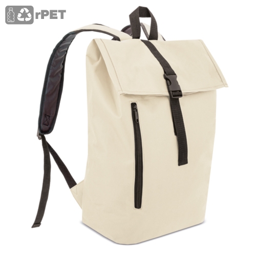 MOCHILA RPET "BENETT" BEIGE