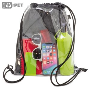 MOCHILA PVC-RPET "CONCERT-FESTIVAL" NEGRO
