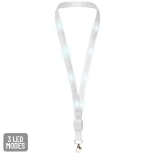 LANYARD VIP LUMINOSO LED "FLIKER" BLANCO