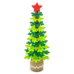 ARBOLITO DE NAVIDAD RPET Y MADERA RECICLADA "PUKKY" VERDE