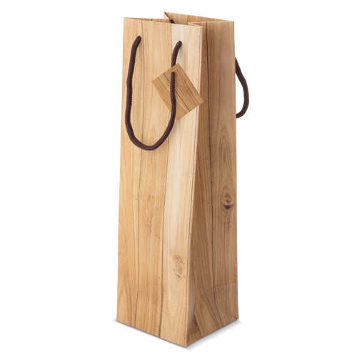 10680-500x500-1.jpg BOLSA PAPEL EFECTO MADERA 1 BOTELLA "ABETO"