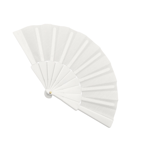 MINI ABANICO 10 VARILLAS "AZAHAR" BLANCO