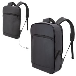MOCHILA EXTENSIBLE PIERRE DELONE "JENSEN" NEGRO