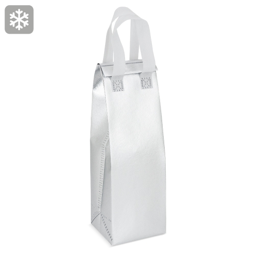 BOLSA CONSERVADORA DE FRIO PARA BOTELLA DE VINO “CATA” PLATA