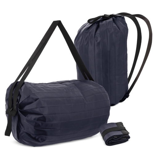 BOLSA MOCHILA PLEGABLE "BAHÍA" MARINO