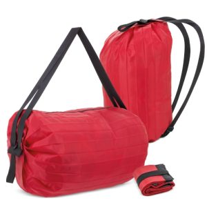 BOLSA MOCHILA PLEGABLE "BAHÍA" ROJO