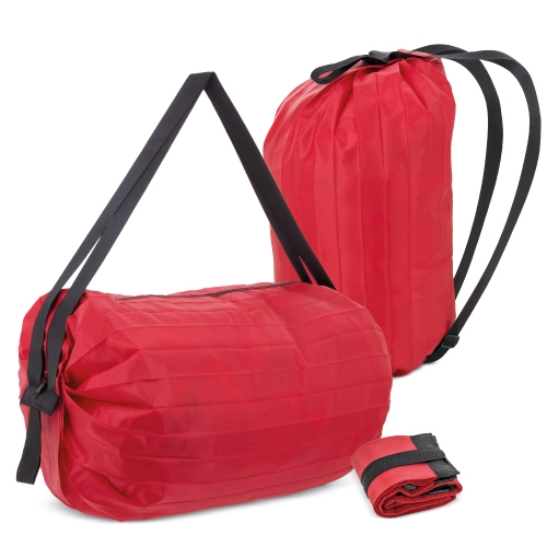 BOLSA MOCHILA PLEGABLE "BAHÍA" ROJO